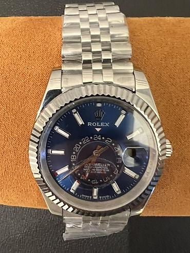 blue good lux: Rolex saatlar – polad korpus və polad qolbaq, relyefli bəzəkli — 3