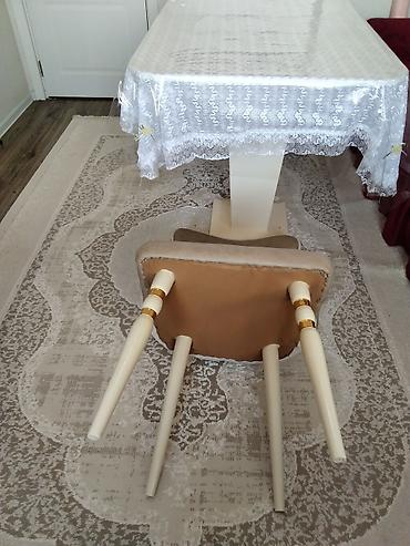 ev stul: Qonaq otağı üçün, Yeni, Qatlanmayan, rəng - Bej Stul — 4