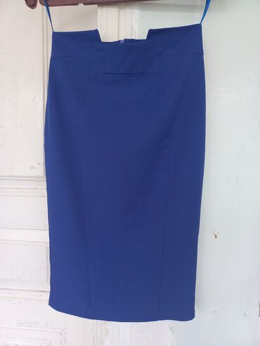 женские юбки с запахом: S (EU 36), цвет - Синий