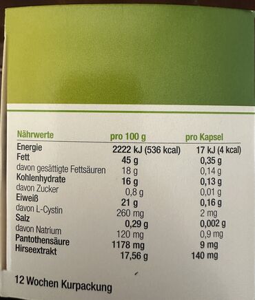jenşen kapsul: “Priorin” saça qulluq vitamini. Almaniyadan gətirilib, 270 kapsul