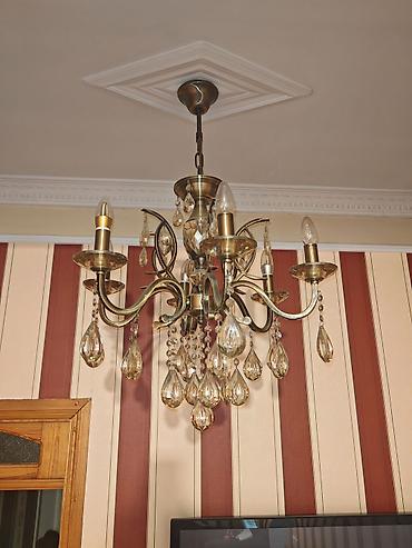 17 şam: Çılçıraq, 5 lampa, Metal — 2