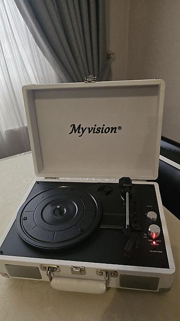 граммофон: MyVision brendli portativ vinil pleyer (çəkmə çamadan dizaynı) - — 3