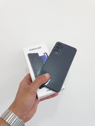 телефон флай 458: Samsung Galaxy A23 5G, 64 ГБ, цвет - Черный, Отпечаток пальца, Face ID