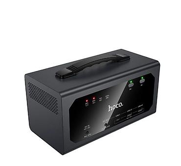 power case: 🔋 POWER BANK HOCO DB95 ENERGY — 300W, ЧЁРНЫЙ (EU) ⚡ Мощное портативное — 5