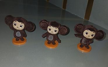 oyuncaq 28may: Cheburashka fiqurları – kolleksiya üçün 3 ədəd set - Material: sərt — 1