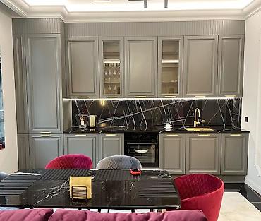 Sifarişlə mətbəx mebeli: Sifarişlə mətbəx dəsti, Özü çəkən petlələr, Mat laminat, Kredit yoxdur, Pulsuz çatdırılma, Rayonlara çatdırılma — 9