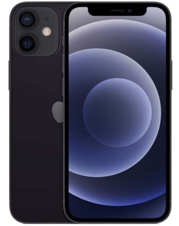 аккумулятор для айфона: IPhone 12, Б/у, 128 ГБ, Midnight, Зарядное устройство, Защитное стекло, Чехол, 76 %