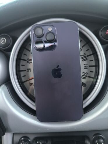 Apple iPhone: IPhone 14 Pro Max, Б/у, 256 ГБ, Deep Purple, Защитное стекло, Чехол, Кабель