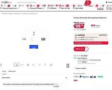 Oprema i sredstva za zaštitu: Detektor ugljen-monoksida (CO) – alarm - Namena: rano otkrivanje — 7