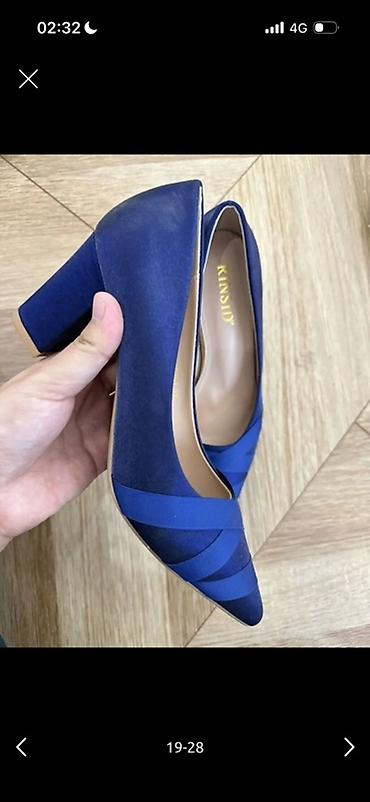 мин булак: Туфли, 37, Жаңы, түсү - Көк, Өзү алып кетүү — 1