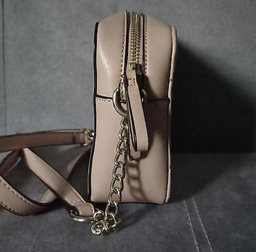 exit denim: Bež ženska crossbody torbica sa štepom i zlatnim detaljima *Torbica — 4