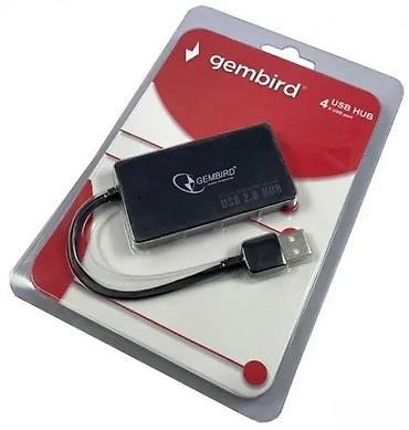 Druga oprema za računare i laptopove: Gembird USB 2.0 hub – 4 porta - USB čvorište sa 4 USB 2.0 Type-A — 1