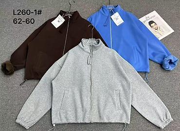 флисовые спортивки: Флисовая куртка на молнии, модель L260-1# (указание на бирке) — 1