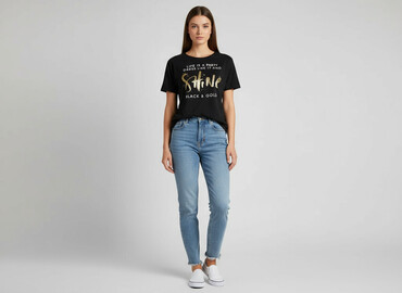 comme des garcon t shirty: Sinsay, T-shirt damski, rozmiar S