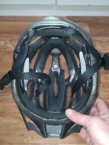 Dodaci za bicikl: Biciklistička kaciga – žensko/dečija, ljubičasto-bela sa cvetnim — 12