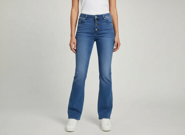 dzwony zara jeansy: Trendyol, Jeansy damskie, rozmiar M