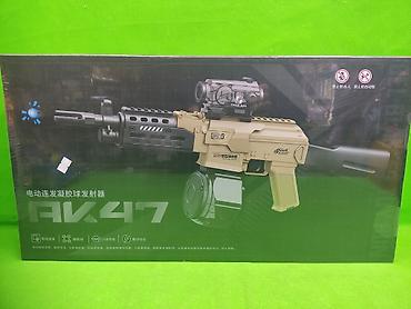 Игрушки: Электрический игрушечный бластер для гидрогелевых шариков AK47 - Тип — 1