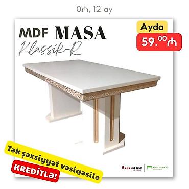Masalar: Qonaq masası, Yeni, Açılan, MDF, Dördbucaq masa — 4