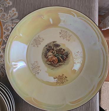 perde sumqayit: Nahar dəsti, rəng - Sarı, Farfor, Madonna, Çexiya — 1