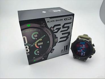 Смарт-часы: Смарт-часы Black Shark GS3 (армейский зелёный) в комплекте 3 ремешка — 1
