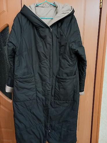 Пуховик, Длинная модель, Стеганый, L, XL