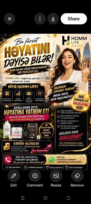 Hazır biznes: HOMM Life – evdən çıxmadan əlavə gəlir qazanmaq və şəxsi inkişaf — 3