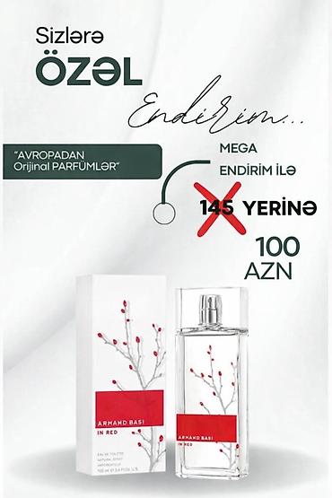 Gözəllik və sağlamlıq: Armand Basi In Red – orijinal Avropa ətiri. - Növ: Eau de Toilette — 1