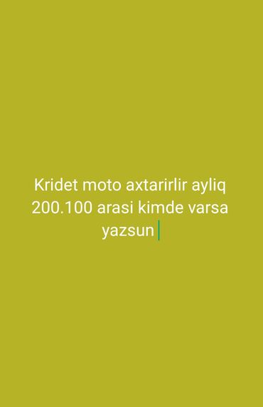 Motosikletlər: - 50, 80 sm3, 2017 il, 989889 km