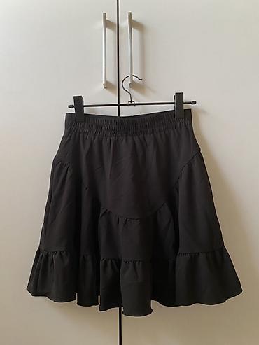 джинсы прямые: Костюм с юбкой, Модель юбки: Плиссе, Мини, Жилет, Made in KG, S — 5