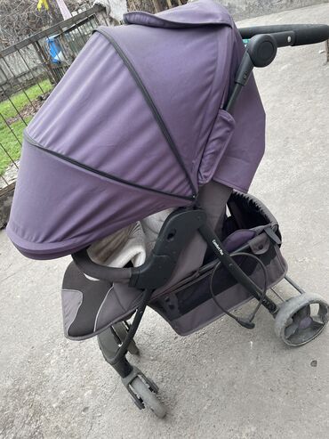 imperial baby: Коляска, цвет - Фиолетовый, Б/у