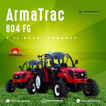 Kommersiya nəqliyyat vasitələri: 🔖 ArmaTrac 804 FG (Bağçılıq seriyası) traktor Aylıq cəmi: 456 AZN 💶