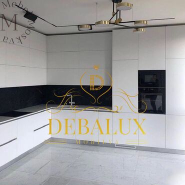 Sifarişlə mətbəx mebeli: Sifarişlə mətbəx dəsti, Özü çəkən petlələr, Sadə laminat, Kredit yoxdur, Rayonlara çatdırılma, Pulsuz çatdırılma — 24