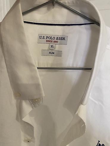 Рубашки: Мужская рубашка, XL, Us Polo Assn, Новый, цвет - Белый, Самовывоз — 3