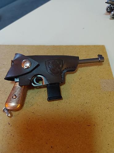 Bijuteriya: Mauser C96 tərzində mini model açarlıq və ya kolleksiya suveni̇ri - — 3