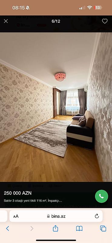 imislidə ev satilir: 3 otaqlı, Yeni tikili, m. İnşaatçılar, 116 kv. m — 7