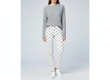 białe trampki damskie hm: H&M, Jeansy damskie, rozmiar M