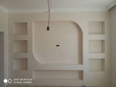 Malyar işləri: Hər növ Alcipan işləri görülür. Düz sadə tavan. Ara kəsmə divar — 11