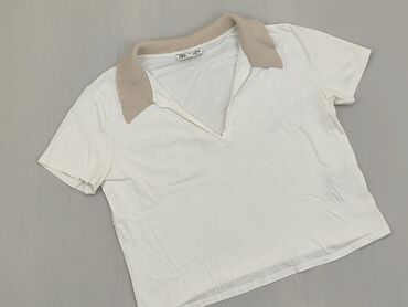 Koszulki: Koszulka M (EU 38), stan - Bardzo dobry, wzór - Print, kolor - Biały, Zara