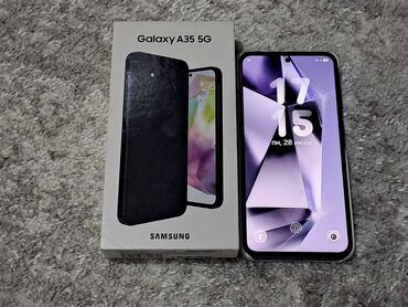 обмен на буфер: Samsung Galaxy A35, Б/у, 256 ГБ, цвет - Черный, 1 SIM, 2 SIM