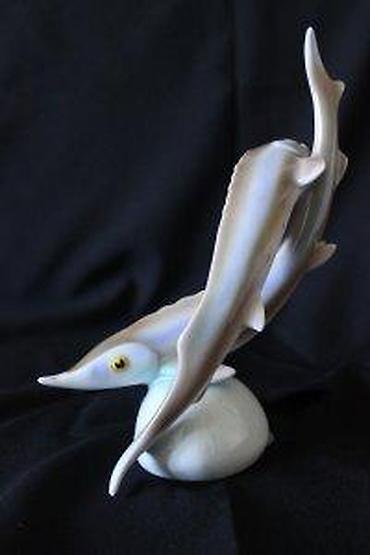 Figure: STARA KERAMIČKA FIGURA RIBE, HOLLОHАZA MAĐARSKA, RETKO | Keramička — 7
