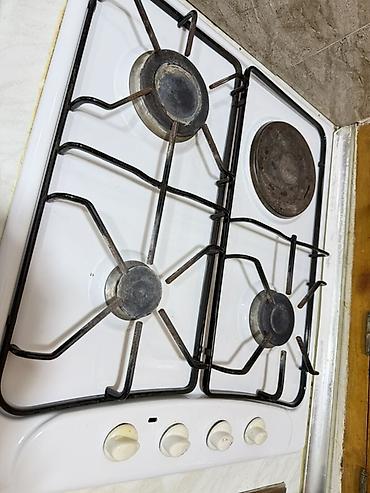 metbex peci: Qaz-elektrik plitə - 4 gözlü: 3 qaz ocağı + 1 elektrikli disk — 2