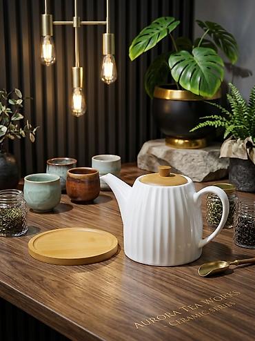 ağ kala: Aurora Tea Works – Ceramic Series çaydanlıq - Material: Yüksək — 1