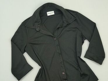 czarna długa sukienki z długim rękawem: Koszula Damska, M, stan - Bardzo dobry