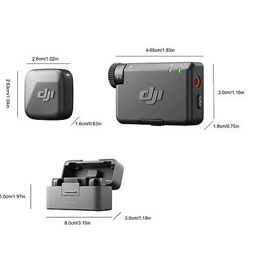 səsgücləndirici: DJI Mic Mini – yüngül, portativ simsiz mikrofon sistemi 2 TX şarj — 6