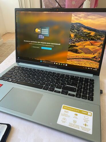 ноотбук айфон: Ноутбук, Asus, 16 ГБ ОЭТ, AMD Ryzen 5, 15.4 ", Колдонулган, Татаал эмес тапшырмалар үчүн, эс тутум SSD
