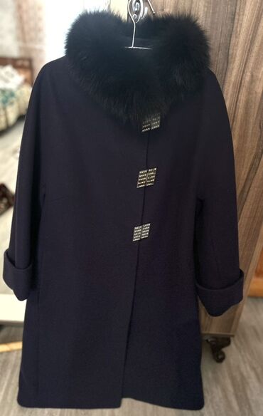 Köynək və bluzalar: Palto, 5XL (EU 50), rəng - Göy