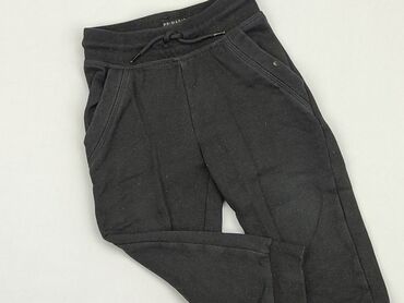 czarne szerokie spodnie z wysokim stanem: Sweatpants, Primark, 2-3 years, 92/98, condition - Good