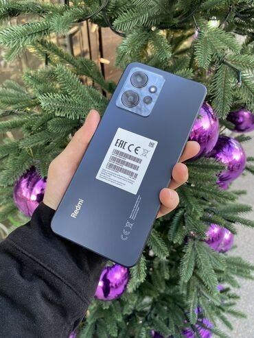 Redmi: Redmi, Redmi Note 12, Б/у, 128 ГБ, цвет - Черный, 2 SIM