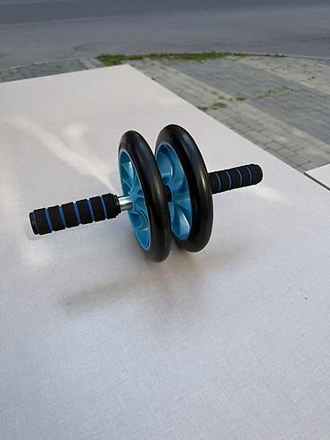 sport walvar: İki təkərli qarın əzələsi təkəri (ab wheel) - İkiqat təkər dizaynı — 1
