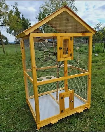 bu iti: ✨ Əl işi qəfəs & yuvalar 🏠💛 🦜🐕🐓 Sevimli heyvanlar üçün rahat və — 4
